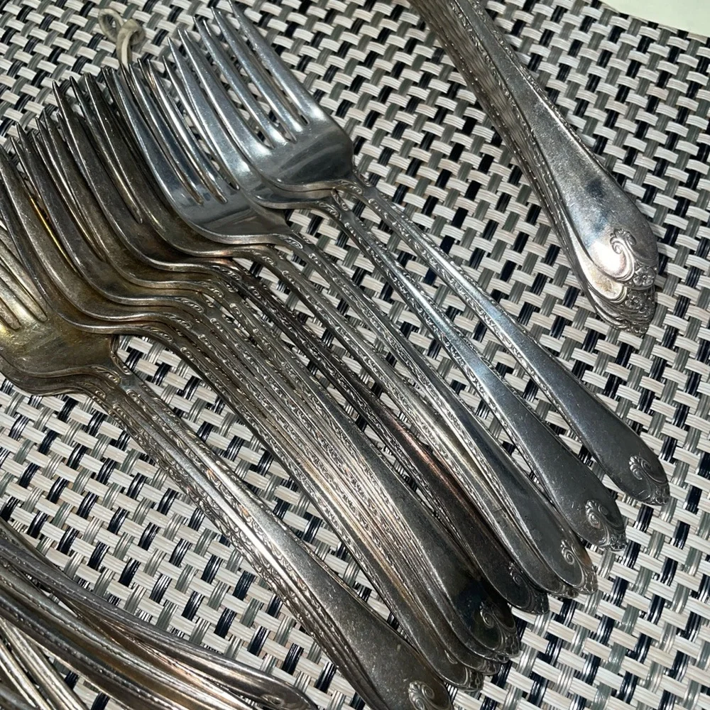 EXQUISITE Wm Rogers Son IS Silverplate Flatware Set 52Pieces